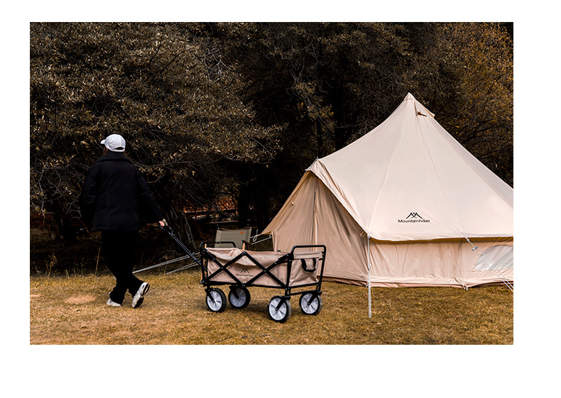 Cheap Goat Tents Mountainhiker 2022 5 8people 6M*6M Cotton Tent Light Luxury Camp Outdoor Camping Travel Self driving Yurt Large Waterproof Tent   